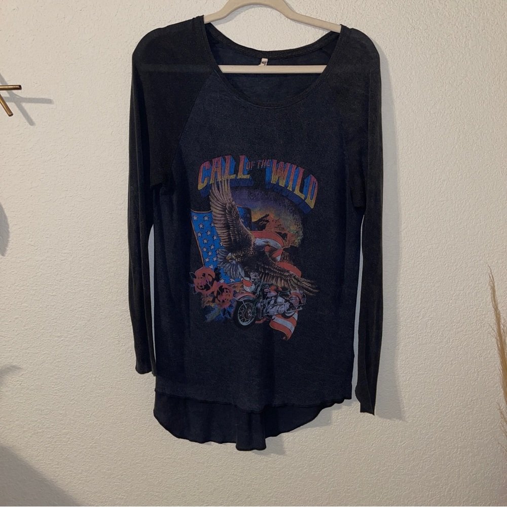 Vintage Call Of The Wild Long Sleeve Tee Size M EUC HTF